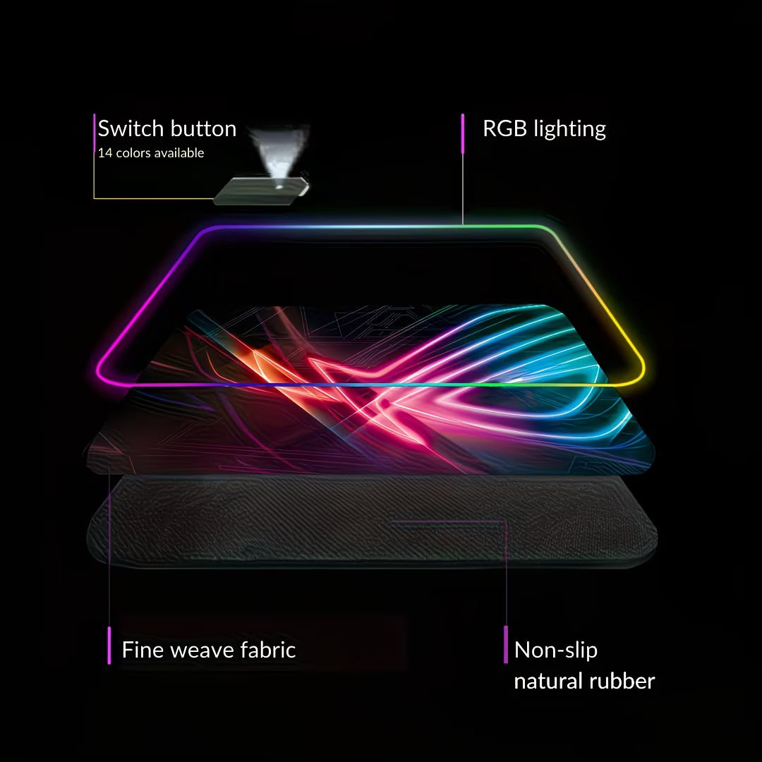LA Glow LED Gaming Glowing Mouse Pad