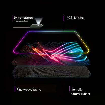 LA Glow LED Gaming Glowing Mouse Pad