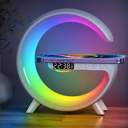 LA Glow Smart Wireless FAST Charging Speaker Lamp