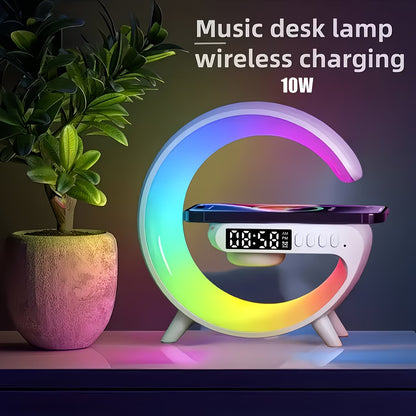 LA Glow Smart Wireless FAST Charging Speaker Lamp