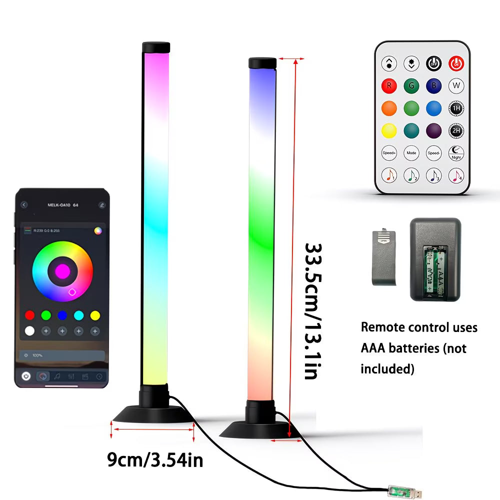 LA Glow LED Light Bars 2PCs/1 Set