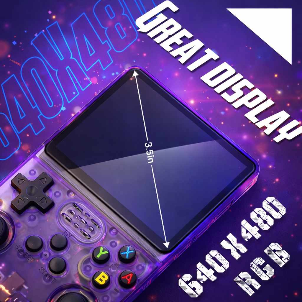LA Glow Retro Handheld Gaming Console – 15,000+ Games