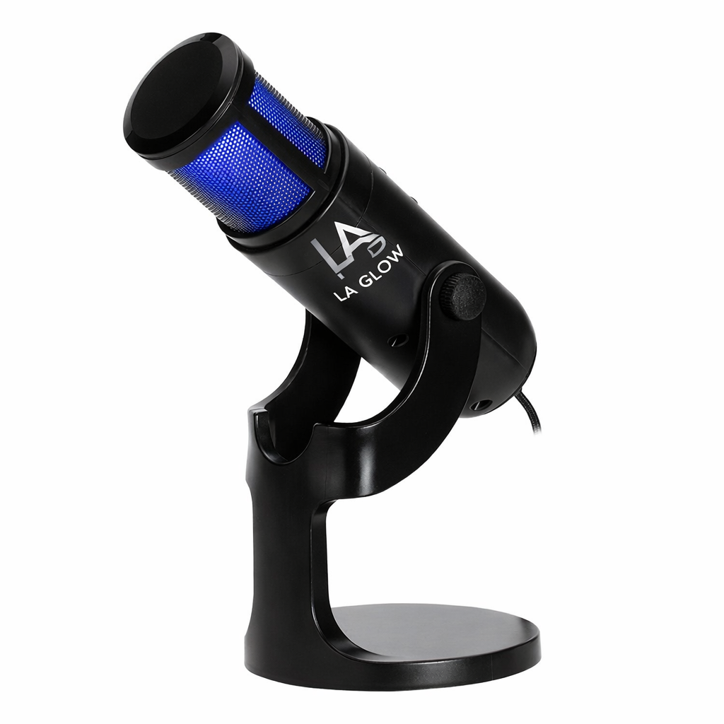 LA GLOW RGB Gaming Microphone – XTRIKE ME XMC-03 USB Streaming Mic with 12 Lighting Modes