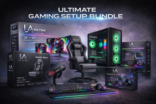 Ultimate Gaming/Streaming Setup Bundle – Full PC, 32" Curved Monitor, Chair & Accessories