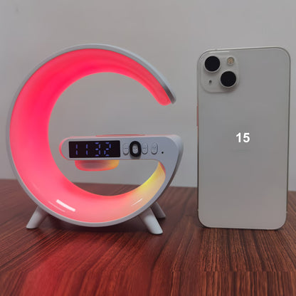 LA Glow Smart Wireless FAST Charging Speaker Lamp