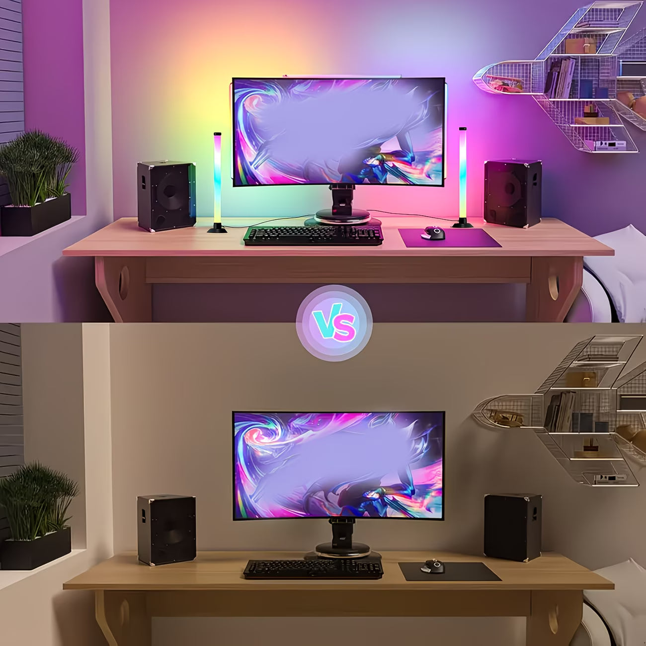 LA Glow LED Light Bars 2PCs/1 Set